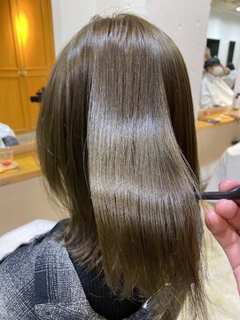 スミス 秋葉原(Smith) 髪質改善/大人ショート/２０代３０代/オリーブベージュ