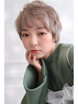 ヘアーメイクパウダー 天王寺寺田町店(Hair make powder) 20代・30代・40代大人可愛い☆小顔ベリーショートベージュ