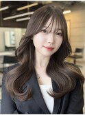 ワンカールでも可愛い韓国風レイヤーロング/透明感カラー/学割