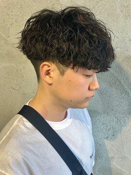 ニアウ 高崎店(Niau) 波巻きスパイラルパーマメンズパーマメンズマッシュ群馬高崎眉毛