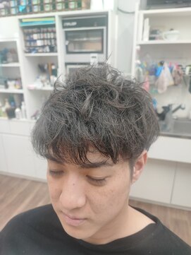 トリイ(TORII) ２ブロックショート・パーマを活かしたマッシュベース