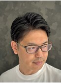 七三分けスタイル