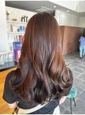 髪質改善カラー×20代韓国風ぷるぷる巻