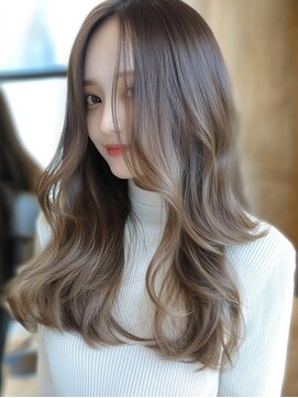 ジルバイジゼル(JILL by GiseL) 透けるグレージュエアリーバング