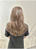 心斎橋美容室 ミルクティーベージュ 透明感カラー