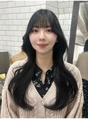 【広島韓国ヘア】韓国レイヤーカット×就活グレーブラック