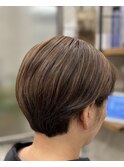 20代30代40代◇丸みショートボブ/小顔カット/くすみカラー