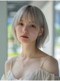 ナチュラルショートミニウルフチェリーブラウン20代30代40代50代