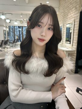 フォルテ 表参道店(FORTE) くびれヘア/アプリコットオレンジ/ハイライトカラー