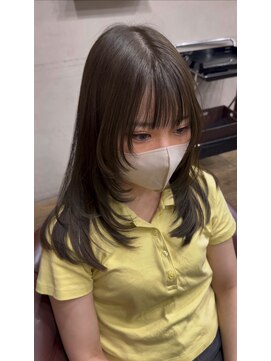 ハピネス 王寺店(Happiness) 韓国　レイヤースタイル　オリーブグレージュ