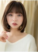 □イヤリングカラー小顔姫カットレイヤーボブ404-4上尾20代30代
