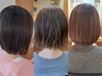インライフヘアサロン(INLIFE HAIR SALON)の写真/キレイな髪色と艶も長持ちして、白髪も自然にカバーできる!ハイライトを使った白髪ぼかしも人気です♪