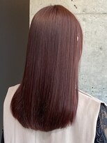 ワンズ リー 上大岡店(One's ly)&nbsp;ピンクベージュブリーチなし_小顔レイヤーフェイスフレーミング