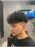 ショートハーパー メンズパーマ バーバー スペインカール