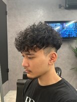 リッチブランドアンドコー(Rich Brand&Co)&nbsp;ショートハーパー メンズパーマ バーバー スペインカール