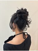 【伊丹イオン】ルーズトップシニヨンヘアアレンジ2