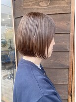 ラポール(Rapport)&nbsp;透明感＋白髪ぼかしのよくばりシンプルグレージュボブ