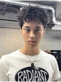 スパイキーショート/アップバング/ツーブロック/メンズ