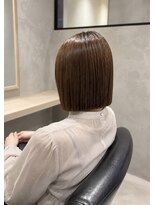 シャルムドゥグランシー(CHARME de granci.)&nbsp;切りっぱなしボブ×水素カラー