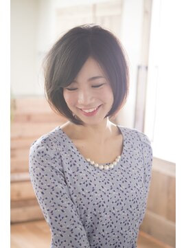 ヘアーミューズ リベロ(hair muse Livero) 【Livero】ふんわりショートボブ×黒髪 2