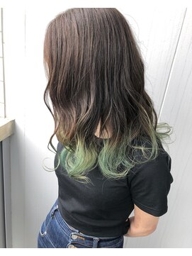 ヘアスタジオニコ(hair studio nico...) グリーングラデーション★