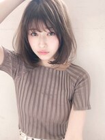 エレノア トーキョー 恵比寿(ELEANOAH TOKYO)&nbsp;小顔ボブ＃黒髪ショートパーマエアリーミディホワイトアッシュ