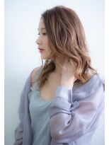 ユニックス Mark Is みなとみらい店(UNIX)&nbsp;【UNIXみなとみらい】バレイヤージュ×大人ミルクティーベージュ