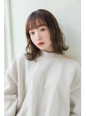 アッシュブラウンルーズパーマ