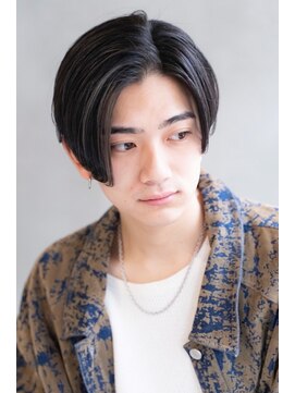 メーヴェ(Mowen) mowen 南堀江　メンズ　ナチュラル　センターパート　韓国風