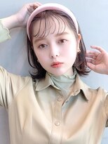 アイティー バイ アルバム 中野店(IT by ALBUM) レイヤーカット_マロンベージュAラインボブかきあげロング_8418