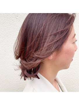 ファヴォリ(favori) 【favori 自由が丘】透け感ハイライト ピンクベージュ