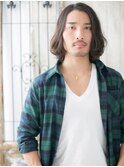 ≪mod's men≫ワイルドワンレン☆ランダムパーマミディe