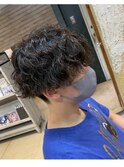 波巻きパーマ
