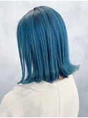 ターコイズブルー_チェリーブラウンフェミニンロング_ba351372