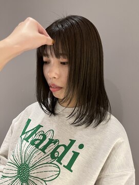 ヘアーエスクールシーユー 枚方T-SITE店(hair S.COEUR×Cu) 顔周りレイヤー