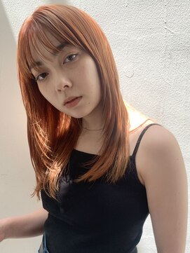 ユニコ(unico) レイヤーカット/オレンジブラウン