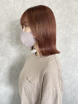 セシルヘアー(CECIL hair) ピンクレッド×外ハネヘア 下北沢