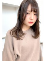 ヘアーズ ベリー 下大利店(hairs BERRY)&nbsp;BERRYブロンドベージュ似合わせカット大人レイヤ-ミディアッシュ