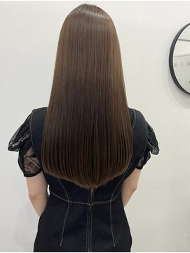 ソヨン 池袋店(SOYON) 【お客様スタイル】ツヤ髪 上品カラー 透明感ベージュカラー