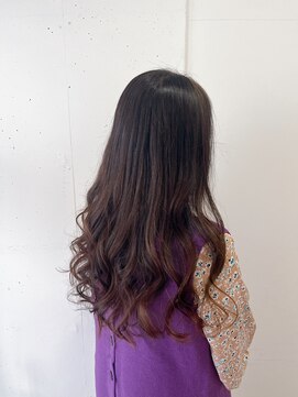 リッチアンドアンジー(RICCI&ANGIE) グラデーション　エアリーロング　ピンクブラウン