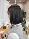 Bob×髪質改善ストレート☆