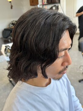 フゥ 宇都宮(FeU) 波巻きパーマメンズパーマメンズヘアツーブロックツイストパーマ