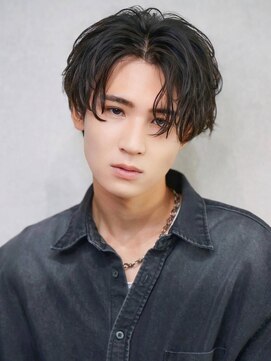 ブリーチ 麻生店(BLEACHi) 【BLEACHi】黒髪緩め波巻きセンターパート【numberA.×BLEACHi】