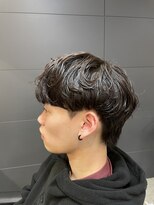 ニアウ 伊勢崎連取店(Niau)&nbsp;メンズマッシュウルフニュアンスパーマメンズパーマ