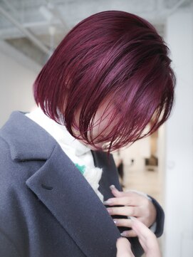 テン 栄店(tenn) ボルドー / 高発色カラー / ボブ 【caco】