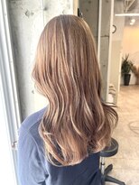 ラニヘアサロン(lani hair salon)&nbsp;ミルクティーベージュ/ブリーチ/ダブルカラー/ナチュラル