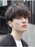 銀座メンズマッシュシャドウパーマツイスパメンズパーマウルフ