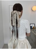 ribbonヘアアレンジ