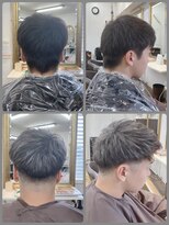 ビーンヘアスタジオ 蒲田(Bean hair studio)&nbsp;フェードシルバーメッシュ