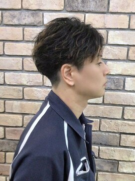 アクトヘアー 豊田山之手 メンズショート毛流れフェザーパーマ